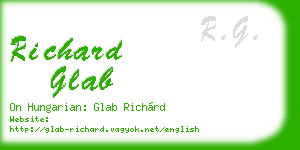 richard glab business card